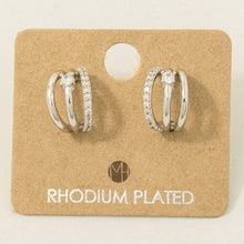 Load image into Gallery viewer, Layered Hoop Hug Earrings