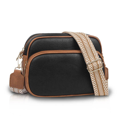 Single shoulder color blocked bag
