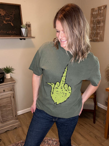 Grinch Hand Graphic Tee