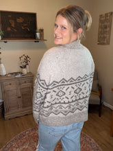 Load image into Gallery viewer, Toggle Button Mock Neck Cardigan