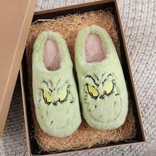Load image into Gallery viewer, Grinch slippers