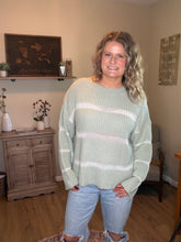Load image into Gallery viewer, Coastal Comfort Striped Sweater