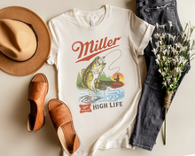 Load image into Gallery viewer, Vintage Retro Miller Fishing Graphic Tee