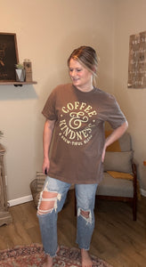Coffee and Kindness Graphic Tee