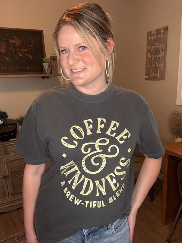 Coffee and Kindness Graphic Tee