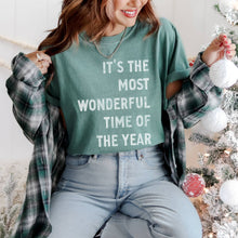 Load image into Gallery viewer, It's the Most Wonderful Time Holiday Tee
