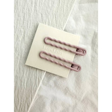Load image into Gallery viewer, Wavy Muted Colored Hair Clips