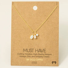 Load image into Gallery viewer, Dainty Opal Crystal Charm Necklace