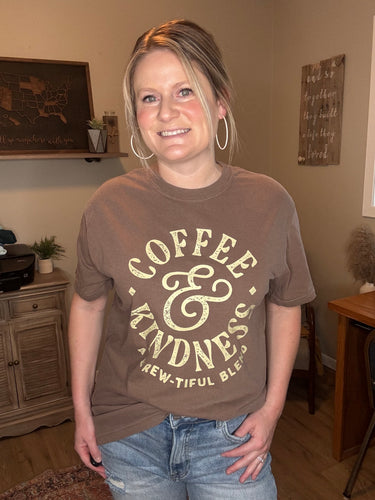 Coffee and Kindness Graphic Tee