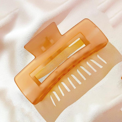 Frosted Translucent Claw Hair Clip