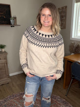 Load image into Gallery viewer, Aztec Round-neck Sweater