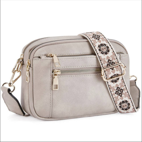 Multi Functional Zipper Crossbody