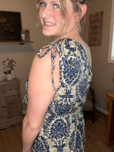 Load image into Gallery viewer, One Shoulder Printed drawstring jumpsuit
