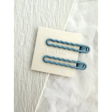 Load image into Gallery viewer, Wavy Muted Colored Hair Clips