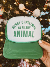 Load image into Gallery viewer, Merry Christmas Ya Filthy Animal Trucker Hat