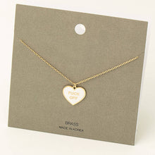 Load image into Gallery viewer, Fuck Off Heart Pendant Necklace