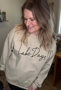 Lake Days Graphic Crew Neck Sweatshirt