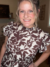 Load image into Gallery viewer, Floral Lace Up Dress