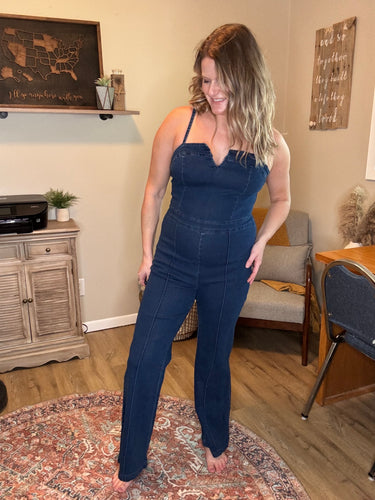 Denim Overall Jumpsuit