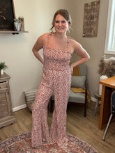 Load image into Gallery viewer, Wide Leg Floral Jumpsuit