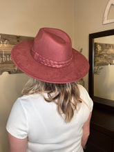 Load image into Gallery viewer, Faux Suede Wide Brim Panama Hat