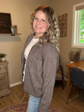 Load image into Gallery viewer, Plaid Print Jacket