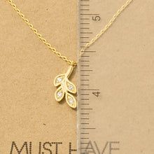 Load image into Gallery viewer, Gold Dipped Leaves Pendant Necklace