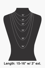 Load image into Gallery viewer, Small Gem Pendant Layered Chain Necklace