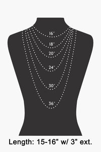 Small Gem Pendant Layered Chain Necklace