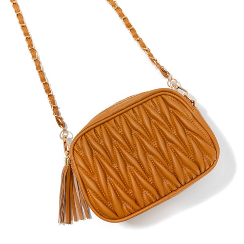 Braid Leather Cross Body Bag