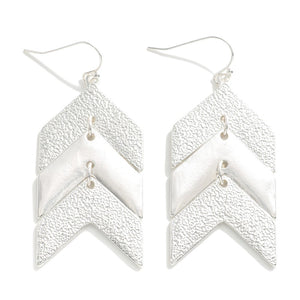 Hammered Waterfall Drop Earrings