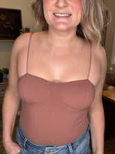 Load image into Gallery viewer, Ribbed Thong Bodysuit