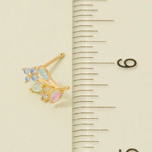 Load image into Gallery viewer, Gold Dipped Flower Leaf Earrings