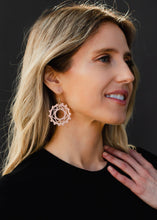Load image into Gallery viewer, Blush Crochet Hoops