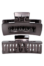 Load image into Gallery viewer, Metallic Wide Block Hair Claw Clip