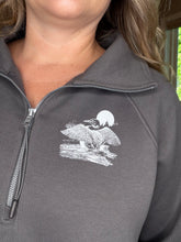 Load image into Gallery viewer, Common Loon Boxy Half Zip Sweatshirt