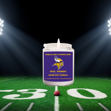 Load image into Gallery viewer, Minnesota Vikings Football Candle: Lavender Vanilla