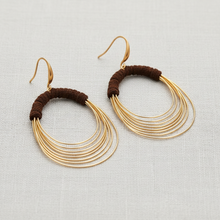 Load image into Gallery viewer, Multi-Layer Circle Geometric Earrings