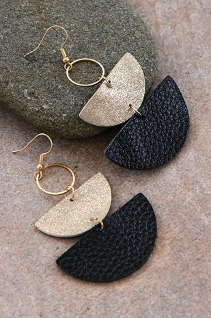 Leather Drop Earrings