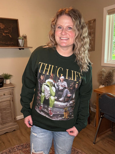 Thug Life Christmas Crew Neck