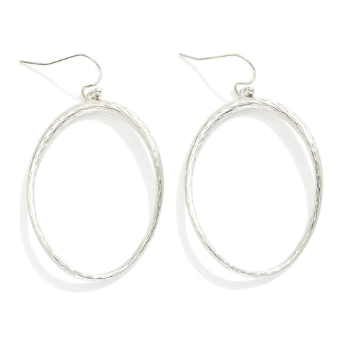 Textured Wavy Teardrop Earrings