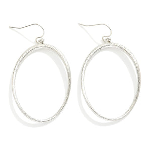 Textured Wavy Teardrop Earrings