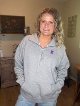 Load image into Gallery viewer, Minnesota Vikings Half Zip Sweatshirt