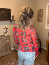 Load image into Gallery viewer, Plaid Mock Neck Long Sleeve Top