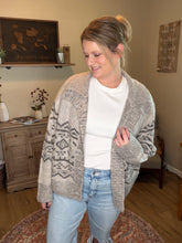 Load image into Gallery viewer, Toggle Button Mock Neck Cardigan