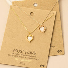 Load image into Gallery viewer, Layered Heart Pendant Necklace