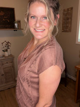 Load image into Gallery viewer, Button V-neck knitted sweater Top