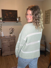 Load image into Gallery viewer, Coastal Comfort Striped Sweater