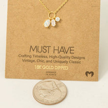 Load image into Gallery viewer, Dainty Opal Crystal Charm Necklace