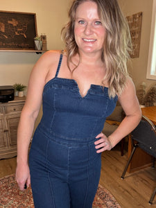 Denim Overall Jumpsuit